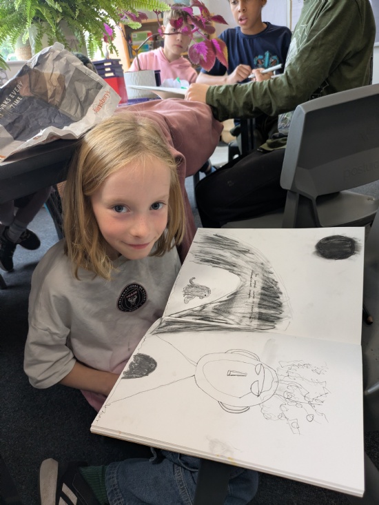 Storytelling through drawing in Lime class